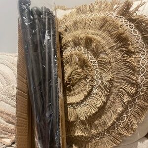 Adjustable Curtain Rod Set. Dark Bronze Finish. Wall Mount